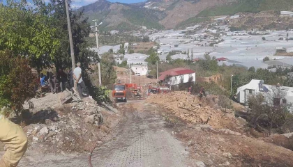 Mersinde zeytinlik alanda yangın