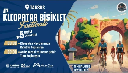 Tarsusta 3. Kleopatra Bisiklet Festivali başlıyor