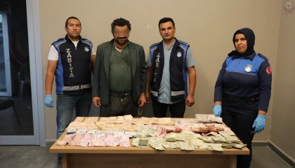 Üzerinden 12 bin 980 TL çıkan dilencinin 9 Bin TL devlet yardımı aldığı ortaya çıktı