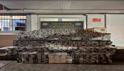 Adanada 8 bin 770 paket gümrük kaçağı sigara ele geçirildi