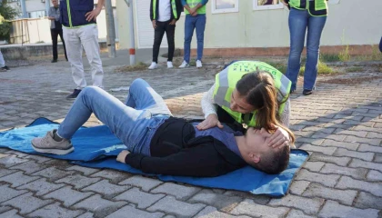 Akdeniz Elektrikte deprem tatbikatı yapıldı