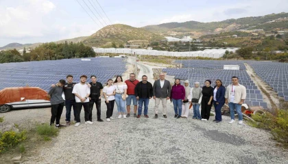 Alanyaya gelen Alman öğrenciler sürdürülebilir enerji üzerine çalışmalarını tamamladı