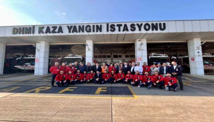 Antalya Havalimanındaki uçak kazasına müdahale eden ARRF ekibi ödüllendirildi