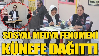 Apo GENCER Vatandaşlara Künefe Dağıttı