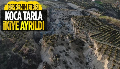 Hatay'da devasa yarık görüntüsüyle ürkütüyor