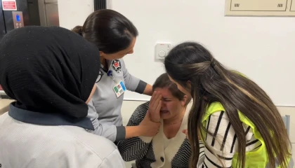 Hastanedeki yangın tatbikatında rolüne kendini kaptırdı, kriz yönetimini sınadı