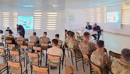 Hatay’da askerlere yangın güvenliği eğitimi verildi