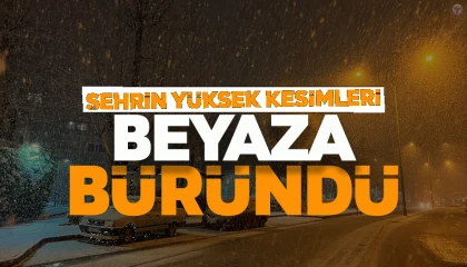Hatayda yüksek kesimler beyaza büründü