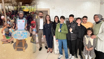 Hediye kabul etmeyen öğretmenlerin adına Afrika'daki çocuklara çikolata dağıttılar