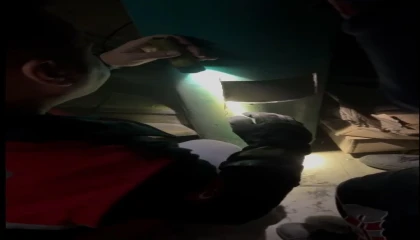 Ispartada boruya sıkışan yavru kedi itfaiye ekiplerince kurtarıldı