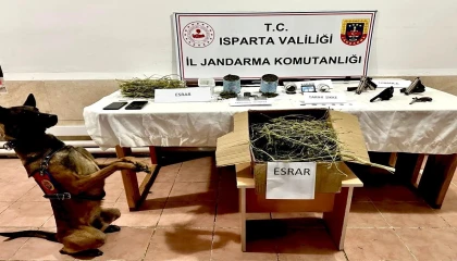 Ispartada uyuşturucu operasyonu: 2 gözaltı