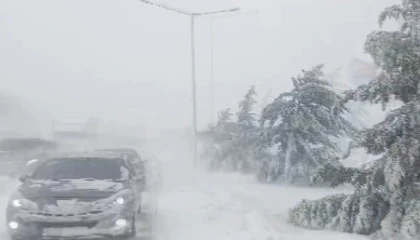 Kahramanmaraş-Göksun yolu kar nedeniyle kapandı