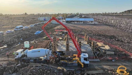 Kahramanmaraş Güneş Enerji Santralinin temeli atıldı