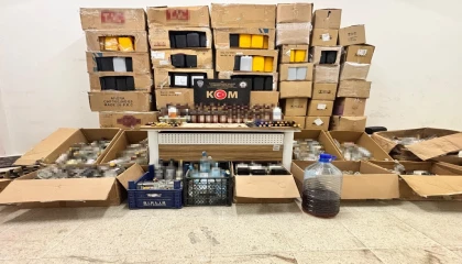 Kahramanmaraşta sahte alkol operasyonuna 2 tutuklama