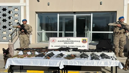 Kahramanmaraşta silah ve mühimmat kaçakçılığına 10 tutuklama