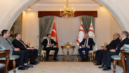 Mersin GİAD yönetimi Cumhurbaşkanı Ersin Tatar ile görüştü