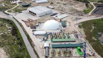 Mersinde metan gazı depolama balonu kuruldu