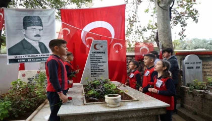 Milli mücadele kahramanı Saim Bey, şehadetinin 104. yılında kabri başında anıldı