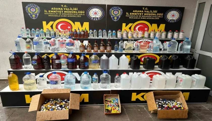 Adanada 8 şüpheli sahte içkiden gözaltına alındı