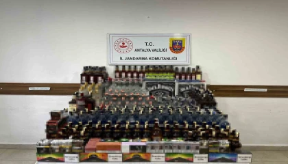 Alanyada kaçak alkol operasyonu