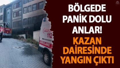 Altınözünde okulun kazan dairesinde yangın çıktı
