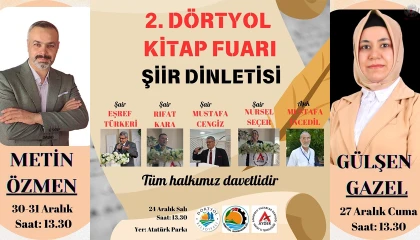 Amaç: 2. Dörtyol Kitap Fuarı Açılışına Davetlisiniz
