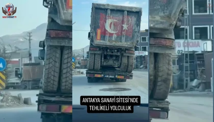 ANTAKYA SANAYİ SİTESİ’NDE TEHLİKELİ YOLCULUK