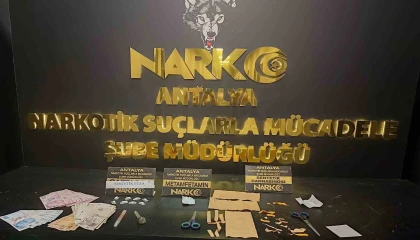 Antalyada eş zamanlı narkotik operasyonu