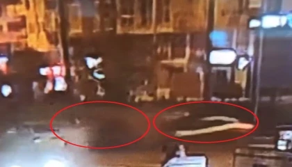 Araçları hurdaya döndüren ölümlü kaza anı kamerada