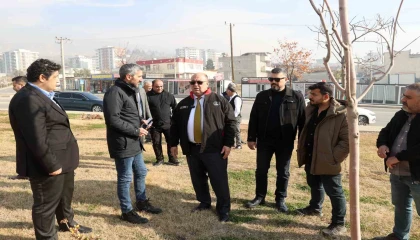 Başkan Akpınardan inşaat sahasında inceleme