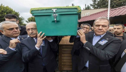 Başkan Seçerin kardeşi son yolculuğuna uğurlandı