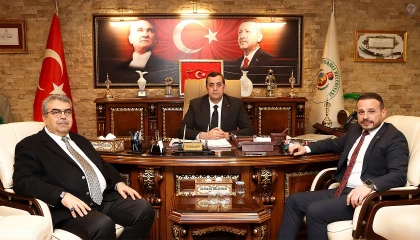 BAŞKAN YUMUŞAK İL MÜDÜRÜ SÖNMEZ’İ AĞIRLADI