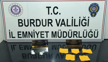 Burdurda durdurulan araçta uyuşturucu çıktı, 1 şüpheli tutuklandı