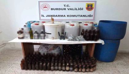Burdurda kaçak içki operasyonu