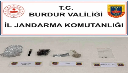 Burdurda üzerinde uyuşturucu ile yakalandı