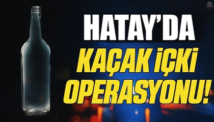 Dörtyolda kaçak sigara ve içki operasyonu