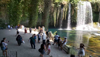 Düden Şelalesi 2024 yılında 840 bin ziyaretçiyi ağırladı