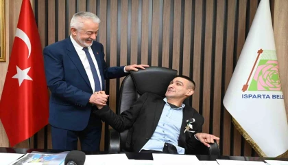 Engelli Mertin başkanlık hayali gerçekleşti