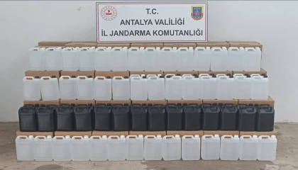 Gazipaşada 3 bin litre kaçak etil alkol ele geçirildi