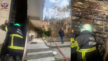 Hatay'da Elektrik Panosu Yangını