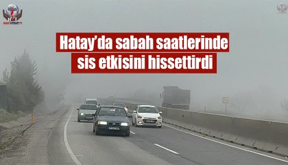 Hatayda sabah saatlerinde sis etkisini hissettirdi