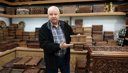 Kahramanmaraşın ceviz oyma sandıkları geçmişten günümüze ilgi görüyor