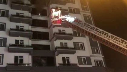 Kahramanmaraşta dairede çıkan yangın korkuttu