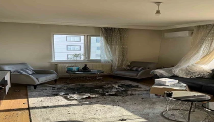 Kahramanmaraşta ikamet yangını