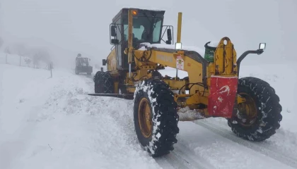 Kahramanmaraşta karla mücadele