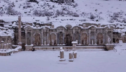 Karlar altında bir masal diyarı Sagalassos