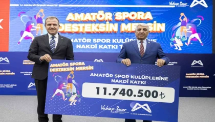 Mersin Büyükşehir Belediyesi, 270 kulübe 11 milyon 740 bin 500 TL destek sağladı