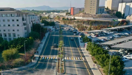 MEÜ Tıp Fakültesi Hastanesinin giriş yolu yenilendi