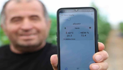 Seralarda sıcaklık ve nem takibi artık cepte