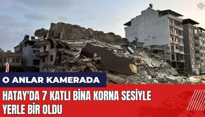 7 katlı binanın korna sesiyle yerle bir olduğu anlar kamerada